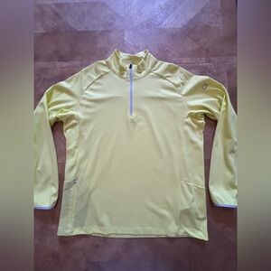 GAP Highlighter Yellow 1/4 Zip Performance Pullover – XL